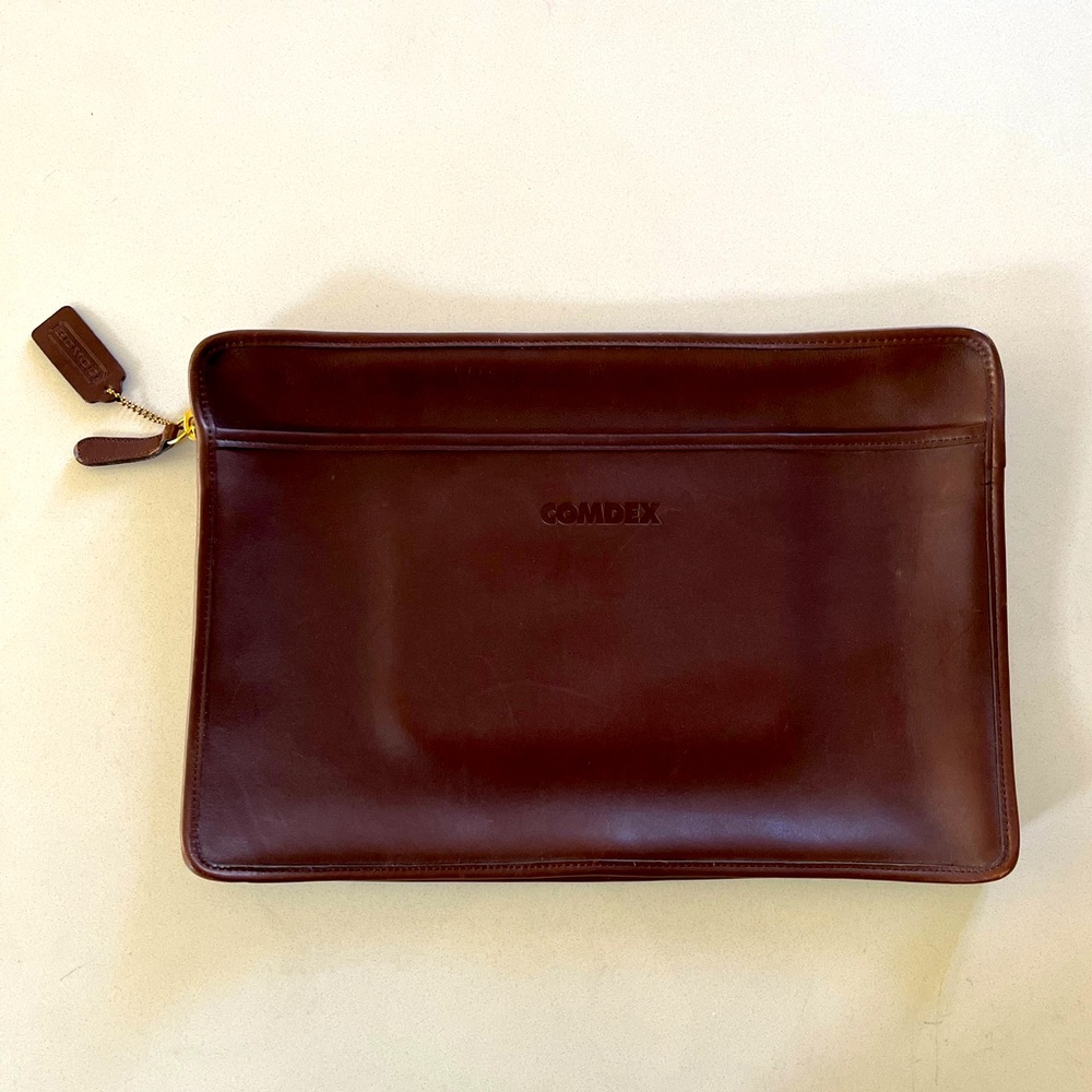 Coach Handcrafted Cowhide Zip Portfolio